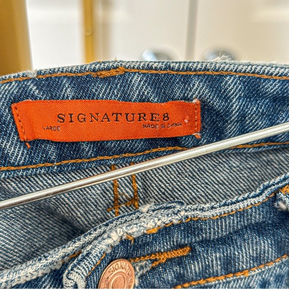 Signature Blue Denim Mini Skirt with Camouflage Pockets - Picture 4 of 4